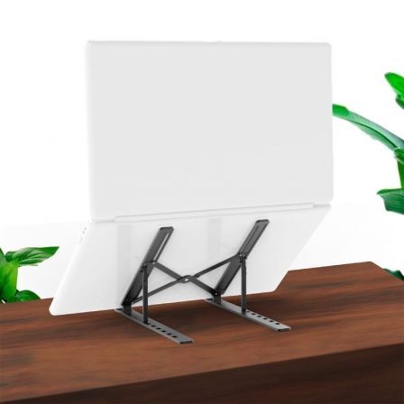 Aisens Soporte de Sobremesa Ajustable para Portátil/Tablet, Gris